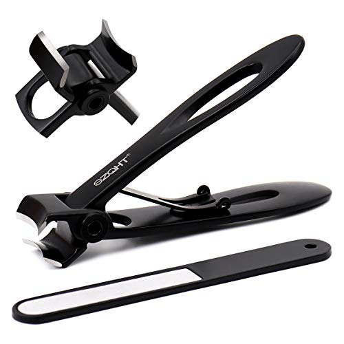 SZQHT Ultra Wide Jaw Opening Nail Clippers Set Toenail Clippers for Thick Nails