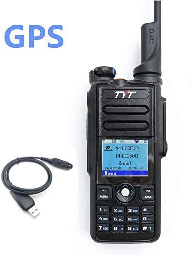 TYT MD-2017 DMR Dual Band Digital Handheld Two Way Radio Transceiver with Programming Cable & GPS
