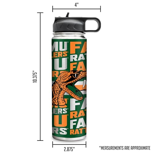 Rico Industries NCAA Florida A&M Rattlers - FAMU 22oz Stainless Steel Tumbler with Lid - Great For Coffee, Tea, Water or Cocktails by Rico Industries - Used condition - Image 7