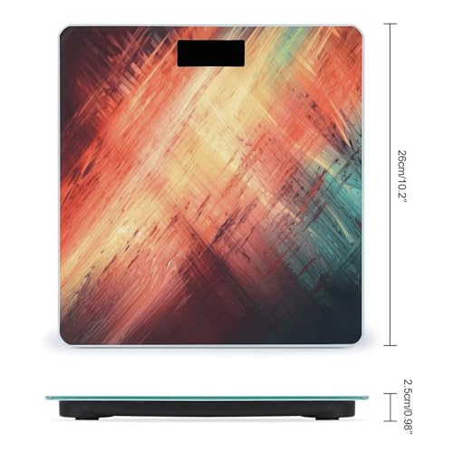 Báscula digital de baño con pantalla LED y vidrio templado miniatura 2