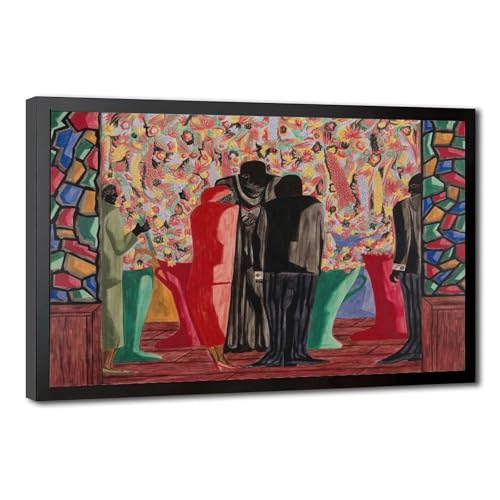 Toile Jacob Lawrence The Wedding pour créer une ambiance artistique Harlem Renaissance au bureau