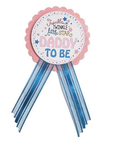 Pin Daddy to Be para fiesta de revelación de género y baby shower 1