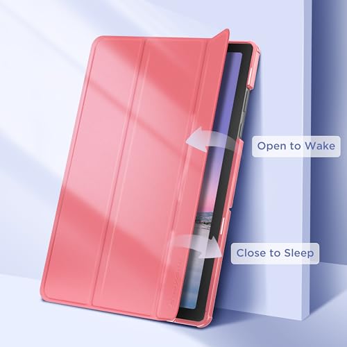 Miniatura 6 de Easyacc Funda Compatible Con Samsung Galaxy Tab A11 Plus A9 11 Pulgadas 2025 Sm-X236b Sm-X230 Ultra Slim Pu Protectora Carcasa Con Función De Soporte Función Atril, Rosa Sandía