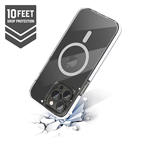 Image of eller sante Guard MagPro for iPhone 14 Pro Case Cover, 10 Feet Drop Protection, Shockproof, Scratch Resistant, Slim, Thin Compatible with MagSafe iPhone 14 Pro Back Cover - White