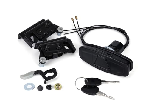 HIRABBIT 113436 Truck Cap Twist Handle That Compatible with Leer Truck Caps 100XQ 100XL 100XR and TSC700 with Striker Latches 83514/83515 (Black)