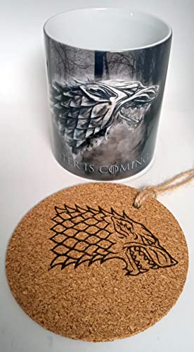 Taza Casa Stark + chapa