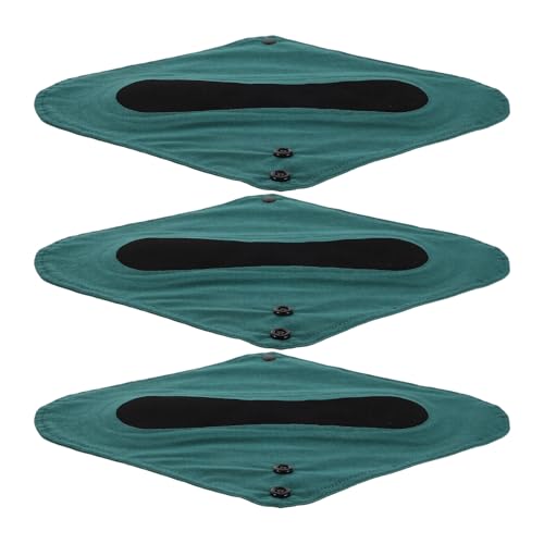 VILLCASE Compresas Posparto Reutilizables de Algodón Transpirable Ultrafinas y Absorbentes Paquete de 3 Unidades en Verde Oscuro Toallas Antifugas para Piel Sensible y Flujo Abundante