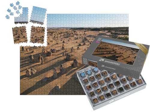 puzzleYOU : Smart Sorted® | Puzzle Photo 1000 pièces « Lever de Soleil sur Les Structures calcaires du désert des Pinnacles »