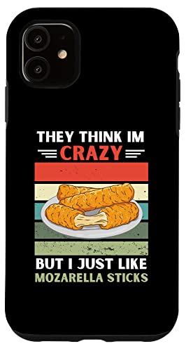 ���B���e�[�W They Think Im Crazy But I Just Like Mozarella Sticks�B �X�}�z�P�[�X iPhone 11 �p
