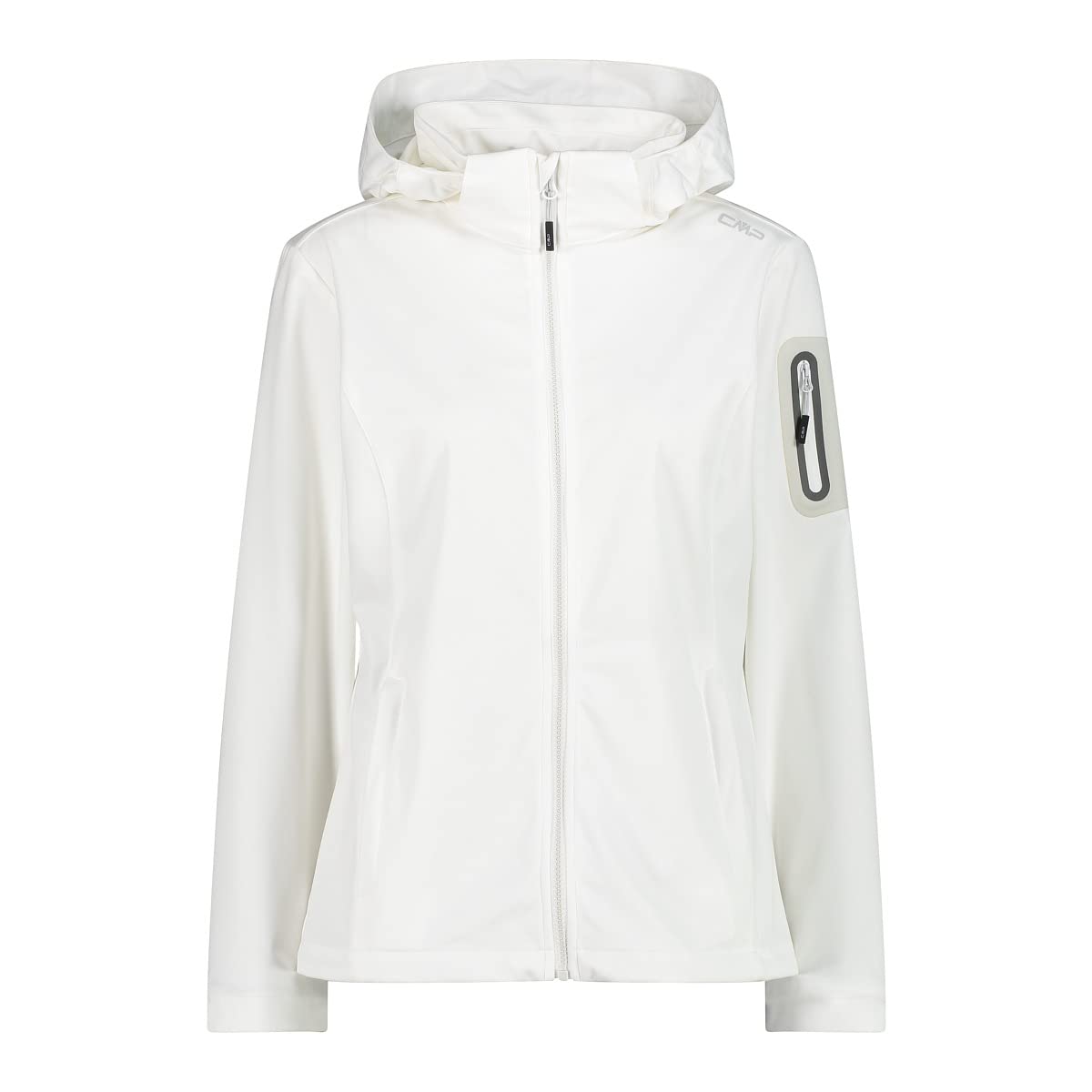 Cmp Mujer Blanc Chaqueta Impermeable Con Capucha Para