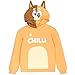 Bluey Mom Womens Fleece Matching Family Pullover Hoodie Chilli Mom Large