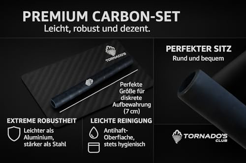 Miniatura 2 de Tornado S Kit Black De Tarjeta Y Tubo En Fibra De Carbono. Durabilidad Y Flexibilidad Para La Mejor Experiencia De Uso Al Vinilar Sobre Distintas Superficies.