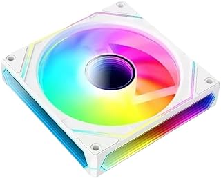 Xuhongxiang 120mm RGB PC Fan with Lights, Low Noise Ultra Quiet 30dB, 1600RPM High Airflow Cooling, Infinite Mirror Design, 12V RGB Fan for Computer Case