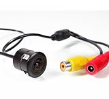 TV system: PAL XOMAX XM-011 Micro FARB-Rückfahrkamera System + PAL + Wasserdicht + Weitwinkel 170° + Einparkhilfe + 648 x 488 Pixel Auflösung + inkl. GRATIS Bohraufsatz