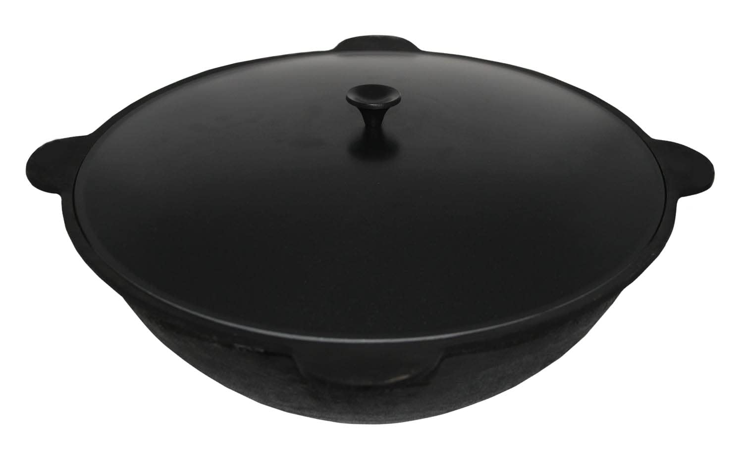 Kasan Gusseisen 16 Liter Original Usbekischer Kazan INNEN GLATT GESCHLIFFEN Asien Wok Dutch Oven