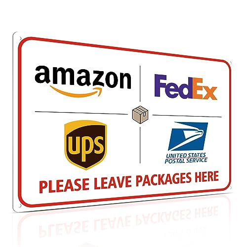 ALKB Package Delivery Sign 8x12 Please Leave Packages Here