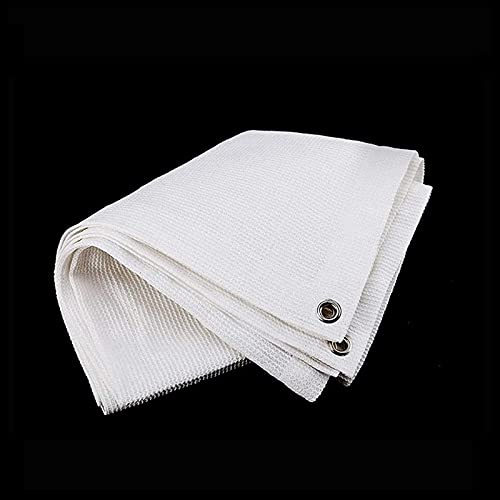 KOOEIN Schattierungsnetz,Anti-Aging-sonnensegel,gewächshauspflanzenabdeckungen,weißer Schattenvorhang,für Pools,innenhöfe,sichtschutz,wetterfest,2.5x6m/8.2x19.7ft Cover
