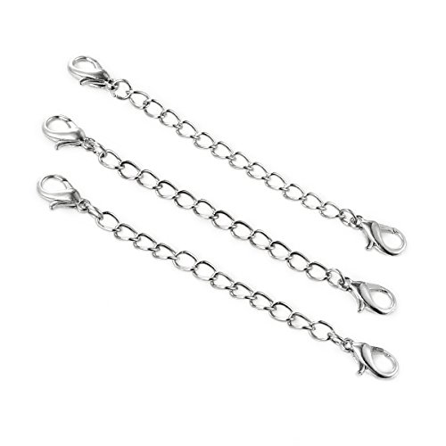30 Silver Tone Necklace Extender with Lobster Clasps 3 Inch Necklace Extenders