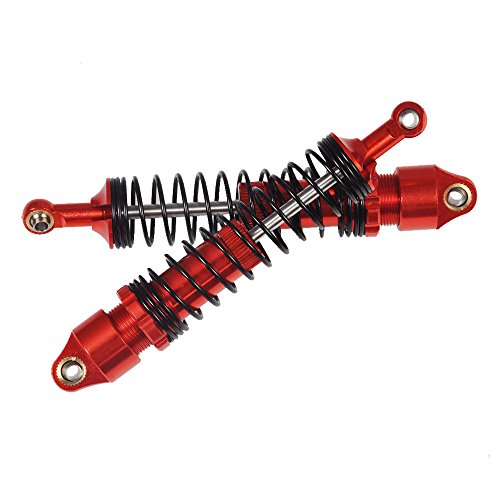 4Pcs Ajustable Shock Absorber Red For 1/10 Rc Trx-4 Wraith Scx10 D90 (100Mm) #TOP6