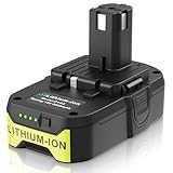 ARyee 3000mAh P102 18V Lithium Battery Replacement for Ryobi 18V Tools ONE+ P100 P103 P104 P105 P107 P108 P109 P190