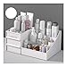 Produktbild Große Kapazitäts-Dresser Cosmetic Bürobedarf Storage Box Schmuck-Make-up Nagellack-Maske Kleine Gegenstände Sorting Aufbewahrungsbox Kosmetik Organiser (Color : Weiß, Size : S)