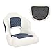 Sonew Yacht Captain Seat, Memory Foam with Backrest PVC Leather Boat Seat for Pontoon Ship, Impact &, Ergonomic Design, High Density Sponge, Two Tone Finish, Matching Mounting