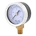 Mini Dial Hydraulic Pressure Gauge, Metal Case, Portable, Double Scale for Air, Water, Oil