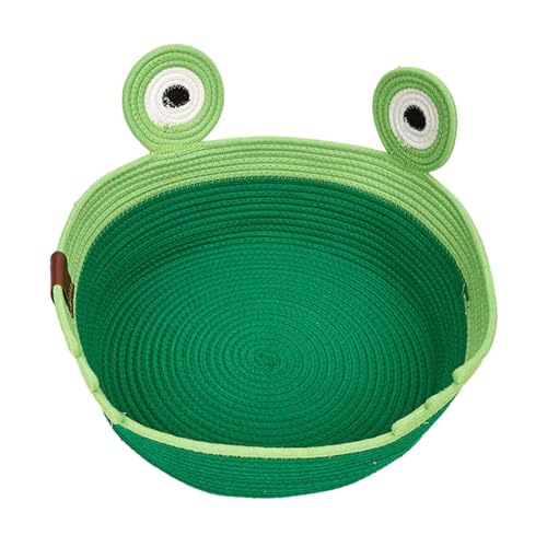 JISADER Cesta de cama para gato, corda tecida, canil, respirável, resistente ao desgaste, placa para