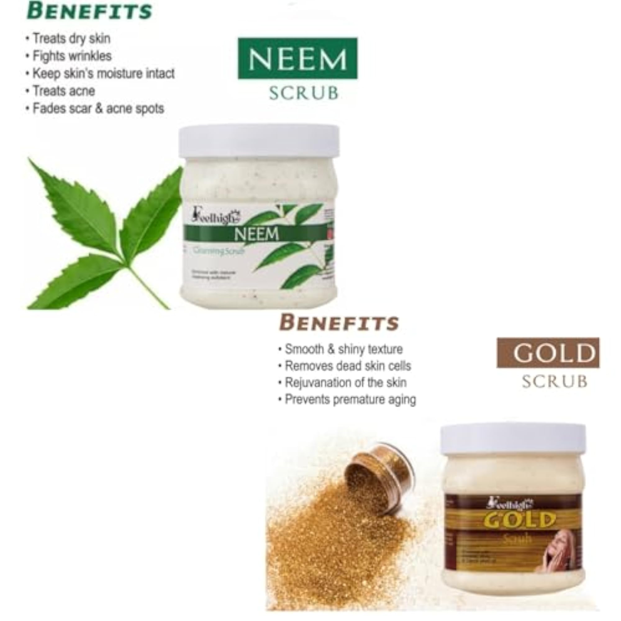 Neem Body Scrub with Natural Extracts, 500ml