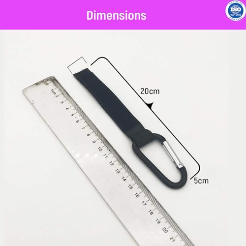 Image of Safe-O-Kid Strong Metal Non-Slip Buggy /Pram Clips (Pack of 2) - Universal Stroller Hooks for Bag Holder, Durable & Secure- Black