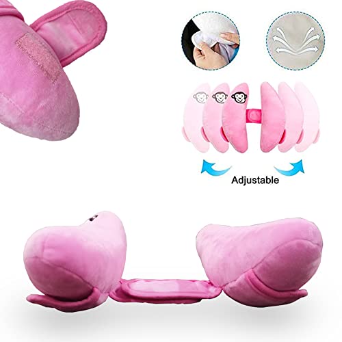 Baby Infants Adjustable Head Support Safety Pillow For Car Seat Baby Soft Neck Body Head Support, U-Shape Children Travel Pillow Cushion Stroller Neck Support For Toddlers,Pink #TOP3