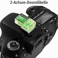 Blitzschuh Wasserwaagenkamera, Blitzschuh Wasserwaage, Hot Schuh Level, Kamera Level Hot Shoe, Kamera Wasserwaage, Wasserwaage Für Blitzschuh, Blitzschuhabdeckung, Combo Pack 2 und 1 Achse (6 Stück) – Ansicht 6