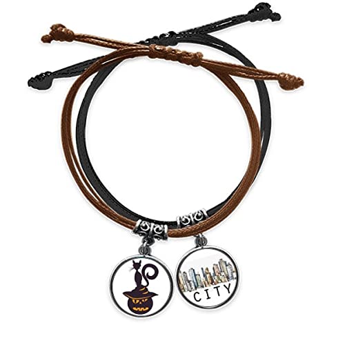 Bracelet cuir Sidi chat citrouille ajustable résistant qui ne noircit pas la peau