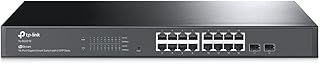 TP-Link JetStream 16-Port Gigabit Smart Switch with 2 SFP Slots (TL-SG2218) - 16 Gigabit RJ45 ports, 2 Gigabit SFP, Desktop/Rackmount, Omada SDN Integrated
