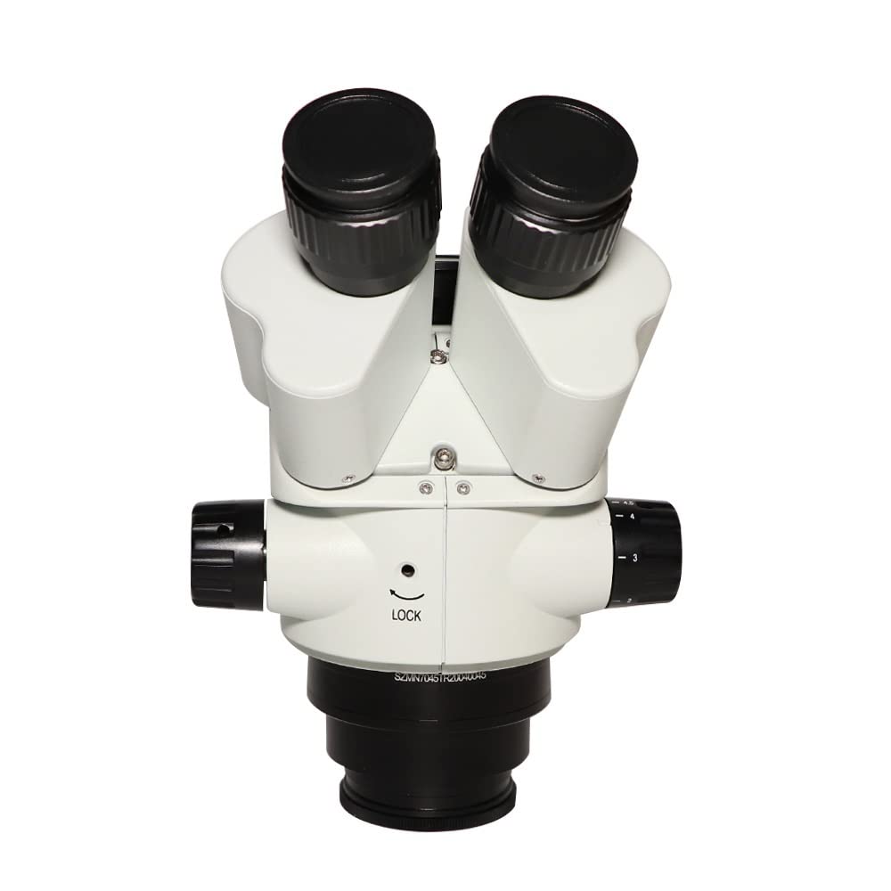 Części zamienne do mikroskopów laboratoryjnych trójokularowa głowica mikroskopu stereo z symulacyjnym ogniskopem ciągłym 7-45X + okulary Super Widefield WF10X/20 + kamera CTV H_D 1,0X