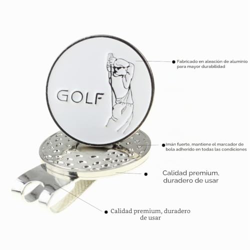 Miniatura 3 de Kofull Marcadores De Pelotas De Golf De Goma Para Gorras Mentales, Clips Magnéticos De Silicona Respetuosos Con El Medio Ambiente, 3 Pcs