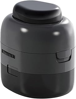 ピルカッター 2分割 4分割 ピルケース機能付き 錠剤カッター コンパクト薬カッ 軽量 携帯便利 おしゃれ 高耐久 ABS素材 (ブラック)