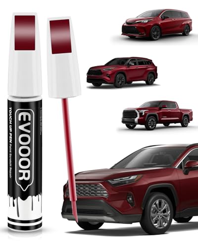 Image of 3Q3 Dark Red /Salsa Red Pearl Touch Up Paint Compatible with Toyota Exact Match 2 in 1 Touch up Paint for Chips and Nicks Repair