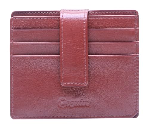 Porte-cartes RFID anti-piratage Esquire Oslo en cuir véritable noir