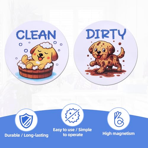 Imán Decorativo Lavavajillas Limpio Sucio Perro Lindo miniatura 4