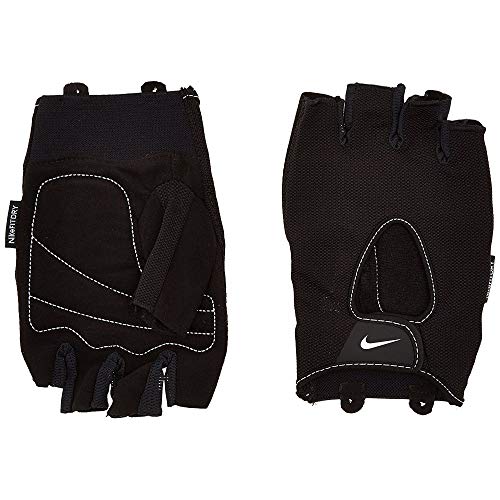 Nike Women's Fundamental Fitness Gloves (Small, Charcoal Grey/White/Black)