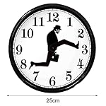 Silent Mute Clock Ministry of Silly Walks Clock Glass Wall Round Clock für Hotel Living Room Decor – Bild 2