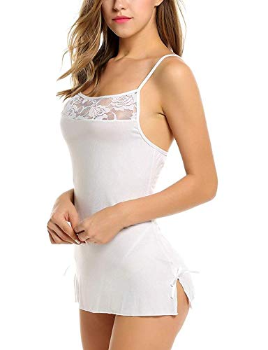 Image of Women's Poly Lycra Solid Above Knee Baby Doll Set