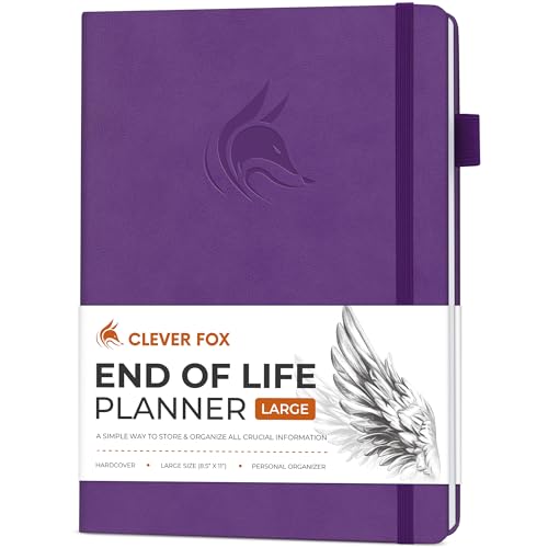 Clever Fox Large End of Life Planner &ndash; Guided Final Arrangements Organizer Notebook for...