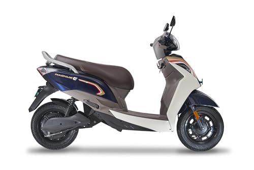 Image of Ampere Magnus Grand Electric Scooter by Greaves | 118 km IDC Range | Safest LFP Battery with 5-Year / 75,000 km Warranty | Colour: Festive Ocean Blue (Ex Showroom)