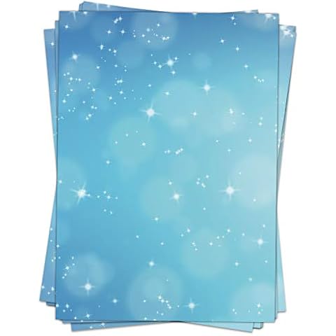 50 Blatt Briefpapier | Sternenhimmel blau Cover