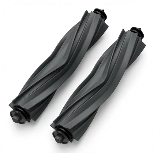 2 Stück Gummi bürste für Dreame X40 Ultra/L10s Ultra Gen 2/L40 Ultra/L10s Pro Ultra Heat/Ultra/L10s Ultra/D10 Plus Gen 2/L10 Prime/Mova E30 Ultra/S10 Saugroboter Ersatzteile Zubehör