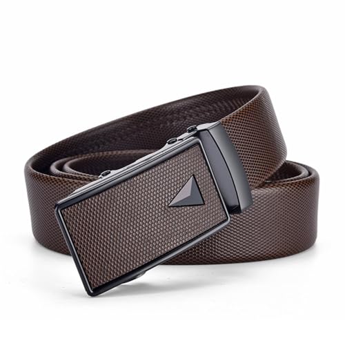 Ceinture en cuir pour hommes en peau de vache et boucle automatique