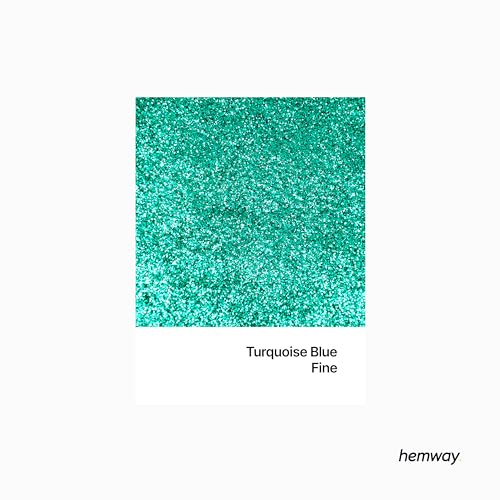 Hemway Ultra Sparkle Glitter Turquoise Blue 100g Fine - Image 2