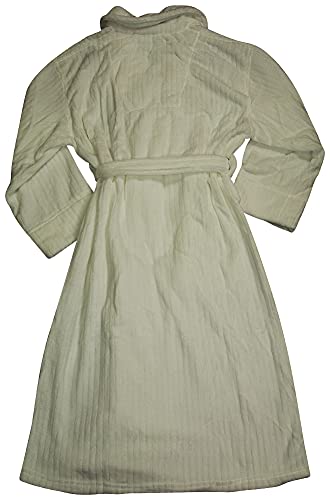 Hanes - Mens Classics One Size Fits Most Soft Touch Fleece Robe, White 41721-onesize2